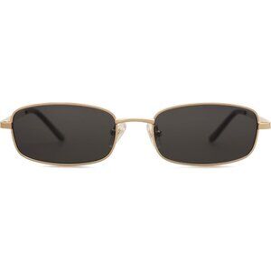 ✨Women's Black Small Narrow Rectangle Retro 80s 90s Skinny Sunnies Sunglasses